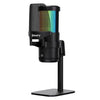 Micrófono de escritorio con luz RGB giratoria de 360 grados JMARY MC-PW13