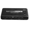 Adaptador de expansión de dos pantallas K9 2 en 1 con HDMI, video y dos pantallas para Mac, conmutador KVM USB C