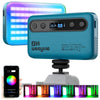 Lámpara de relleno portátil Weeylite S05 para teléfono, control por aplicación, video, transmisión en vivo, fotografía, luz de relleno RGB a todo color (azul)