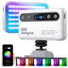 Lámpara de relleno portátil Weeylite S05 para teléfono, control por aplicación, video, transmisión en vivo, fotografía, luz de relleno RGB a todo color (blanca)