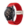 Correa de reloj trenzada de nailon con hebilla magnética de 20 mm (roja)