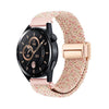 Correa de reloj trenzada de nailon con hebilla magnética de 20 mm (rosa estrella)