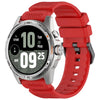 Correa de silicona con hebilla de acero negra para Ticwatch Atlas/Pro 5 Enduro (roja)