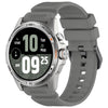 Correa de silicona con hebilla de acero negra para Ticwatch Atlas/Pro 5 Enduro (gris)
