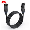 Cable adaptador de audio para auriculares JUNSUNMAY de 4 pines XLR macho a hembra, longitud: 3 m