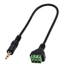 Cable de conexión Balum JUNSUNMAY de 3,5 mm macho a bloque de terminales de audio estéreo de 3 pines, longitud: 30 cm