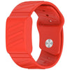 Para WHOOP 4.0 banda de reloj de textura de silicona (rojo)