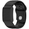 Correa de silicona con textura para reloj WHOOP 4.0 (negra)