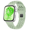 Correa de silicona con hebilla invertida de malla para Huawei Watch Fit 5 / Fit 5 Pro / Fit 4 (verde)