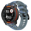 Correa de silicona con estampado de camuflaje para Garmin Instinct 3 AMOLED/Solar de 50 mm (azul marino)