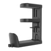 XWJ-EJJ01 Soporte giratorio de 360 grados para debajo del escritorio, soporte para auriculares para juegos (negro)