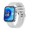 Correa de silicona con hebilla de pasador y cabeza de metal para Huawei Watch Fit4 / Fit4 Pro / Fit3 (blanca)