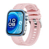 Correa de silicona con hebilla de pasador y cabeza de metal para Huawei Watch Fit4 / Fit4 Pro / Fit3 (rosa claro)