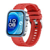 Correa de silicona con hebilla de pasador y cabeza de metal para Huawei Watch Fit4 / Fit4 Pro / Fit3 (roja)