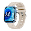 Correa de silicona con hebilla de pasador y cabeza de metal para Huawei Watch Fit4 / Fit4 Pro / Fit3 (blanco marfil)