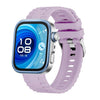 Correa de silicona con hebilla de pasador y cabeza de metal para Huawei Watch Fit4 / Fit4 Pro / Fit3 (morado claro)