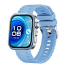 Correa de silicona con hebilla de pasador y cabeza de metal para Huawei Watch Fit4/Fit4 Pro/Fit3 (azul nube)