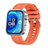 Correa de silicona con hebilla de pasador y cabeza de metal para Huawei Watch Fit4 / Fit4 Pro / Fit3 (naranja)