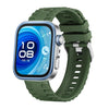 Correa de silicona con hebilla de pasador y cabeza de metal para Huawei Watch Fit4 / Fit4 Pro / Fit3 (verde oscuro)