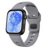 Correa de silicona con hebilla invertida Wave para Huawei Watch Fit 5 / Fit 5 Pro / Fit 4 (Gris espacial)