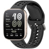 Correa de silicona con hebilla de liberación rápida para Amazfit Bip 6 / Bip Max (negra)