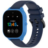 Correa de silicona texturizada de 20 mm para reloj infantil Verizon Gizmo Watch 3 (azul medianoche)