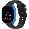 Correa de silicona texturizada de 20 mm para reloj infantil Verizon Gizmo Watch 3 (negra)
