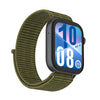 Correa de reloj con cierre de velcro de nailon para Huawei Watch Fit 5 Pro / Fit 4 Pro (color oliva)