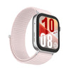 Correa de reloj con cierre de velcro de nailon para Huawei Watch Fit 5 Pro / Fit 4 Pro (rosa perla)
