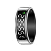 Anillo inteligente SY01 tamaño 10, compatible con frecuencia cardíaca, oxígeno en sangre, monitorización del sueño y múltiples modos deportivos (plateado)