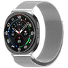 Correa magnética de acero inoxidable Milan para Galaxy Watch9/8/9 Classic/8 Classic (plateada)
