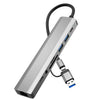 Adaptador de lector de tarjetas SD/TF RJ45, USB 3.0, USB 2.0, USB-C 2.0, 3,5 mm, CC 5 V, concentrador USB-C/USB