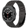 Correa de acero inoxidable de tres cuentas para Galaxy Watch9/8/9 Classic/8 Classic con herramienta de extracción (negra)