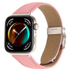 Correa de cuero con hebilla trasera de tortuga estrellada con textura de lichi para Huawei Watch Fit 5 / Fit 5 Pro / Fit 4 (rosa)