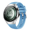 Correa de silicona corrugada para Huawei Watch 5 de 42 mm (azul nube)