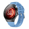 Correa de silicona con hebilla de metal para Huawei Watch 5 de 42 mm (azul nube)