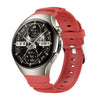 Correa de silicona con hebilla de metal para Huawei Watch 5 de 46 mm (roja)
