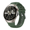 Correa de silicona con hebilla de metal para Huawei Watch 5 de 46 mm (verde salvaje)