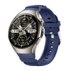 Correa de silicona con hebilla de metal para Huawei Watch 5 de 46 mm (azul crudo)