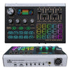 Mezclador de audio Bluetooth X9 con alimentación fantasma de 48 V, tarjeta de sonido USB de 4 canales y cambiador de voz