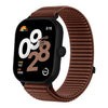 Correa de reloj de nailon tejido con cierre de velcro e interfaz metálica para Redmi Watch 6 / Watch 5 / Watch 4 (Terracota)