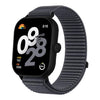 Correa de nailon tejido con cierre de velcro e interfaz metálica para Redmi Watch 6 / Watch 5 / Watch 4 (gris oscuro)
