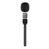 Micrófono inalámbrico portátil XWJ70 con brazo, micrófono profesional para grabación de entrevistas (negro)