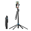 Palo selfie portátil retráctil de cuatro patas P515 con control remoto Bluetooth