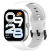 Correa de silicona suave de color sólido con hebilla de acero negro para Redmi Watch Move (blanco)