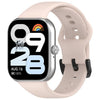 Correa de silicona suave de color sólido con hebilla de acero negro para Redmi Watch Move (rosa)
