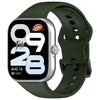 Correa de silicona suave de color sólido con hebilla de acero negro para Redmi Watch Move (verde)