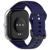 Correa de silicona suave de color sólido con hebilla de acero negro para Redmi Watch Move (azul oscuro)