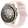 Correa de silicona sólida vertical para Huawei Watch 5 de 42 mm (rosa)