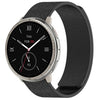 Correa magnética de silicona suave con textura de madera para Amazfit Active 2 / Active 2 Square Cloud (negra)